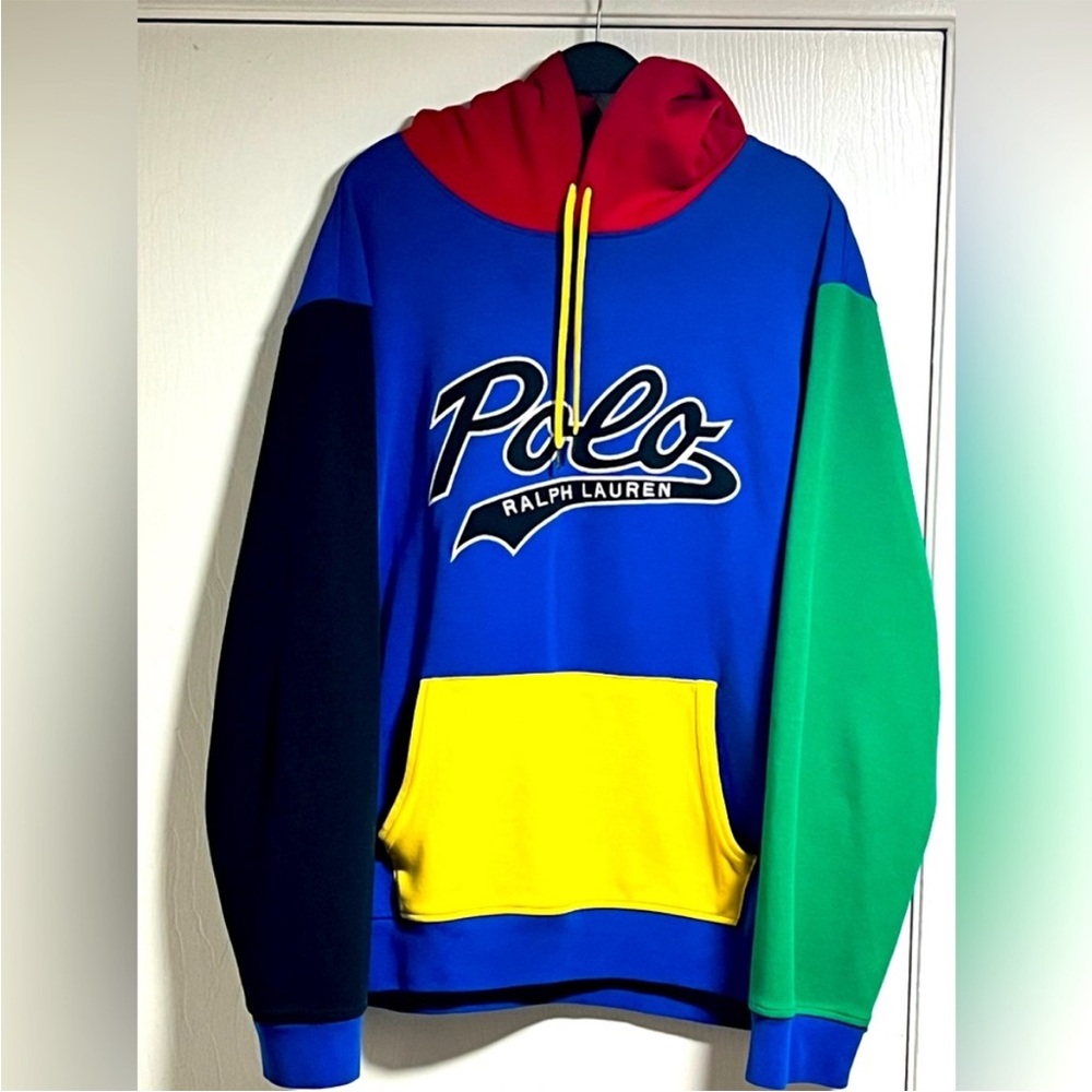 Ralph Lauren Red and Blue Polo Hoodie